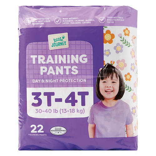 Little Journey Girl's Training Pants - 3T/4T, 22 count